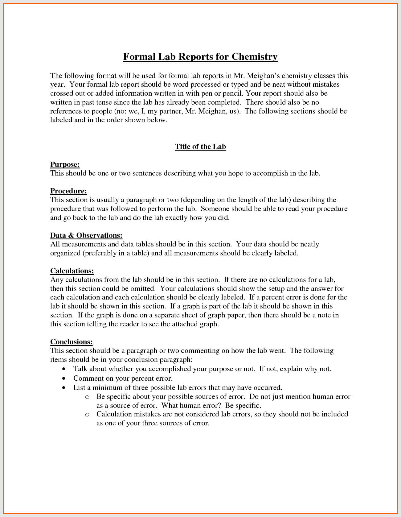 Lab Report Format Engineering – Bushveld Lab Throughout Engineering Lab Report Template