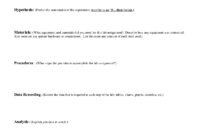 Lab Report Outline | Science Lab Report Template | School with regard to Science Experiment Report Template