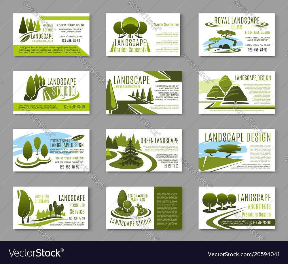 Landscape Design Studio Business Card Template Intended For Landscaping Business Card Template