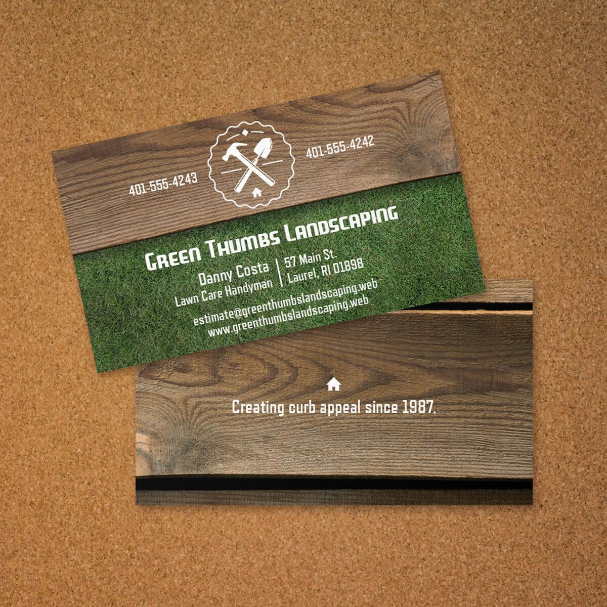 Landscaping Business Card | Vistaprint | Avery Business Within Landscaping Business Card Template