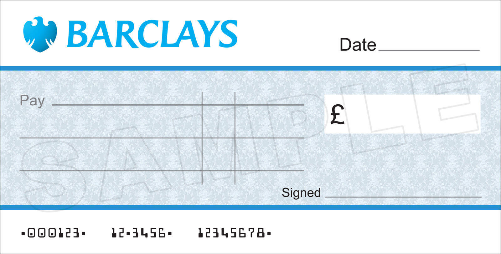 Large Blank Barclays Bank Cheque For Charity / Presentation With Regard To Blank Cheque Template Uk