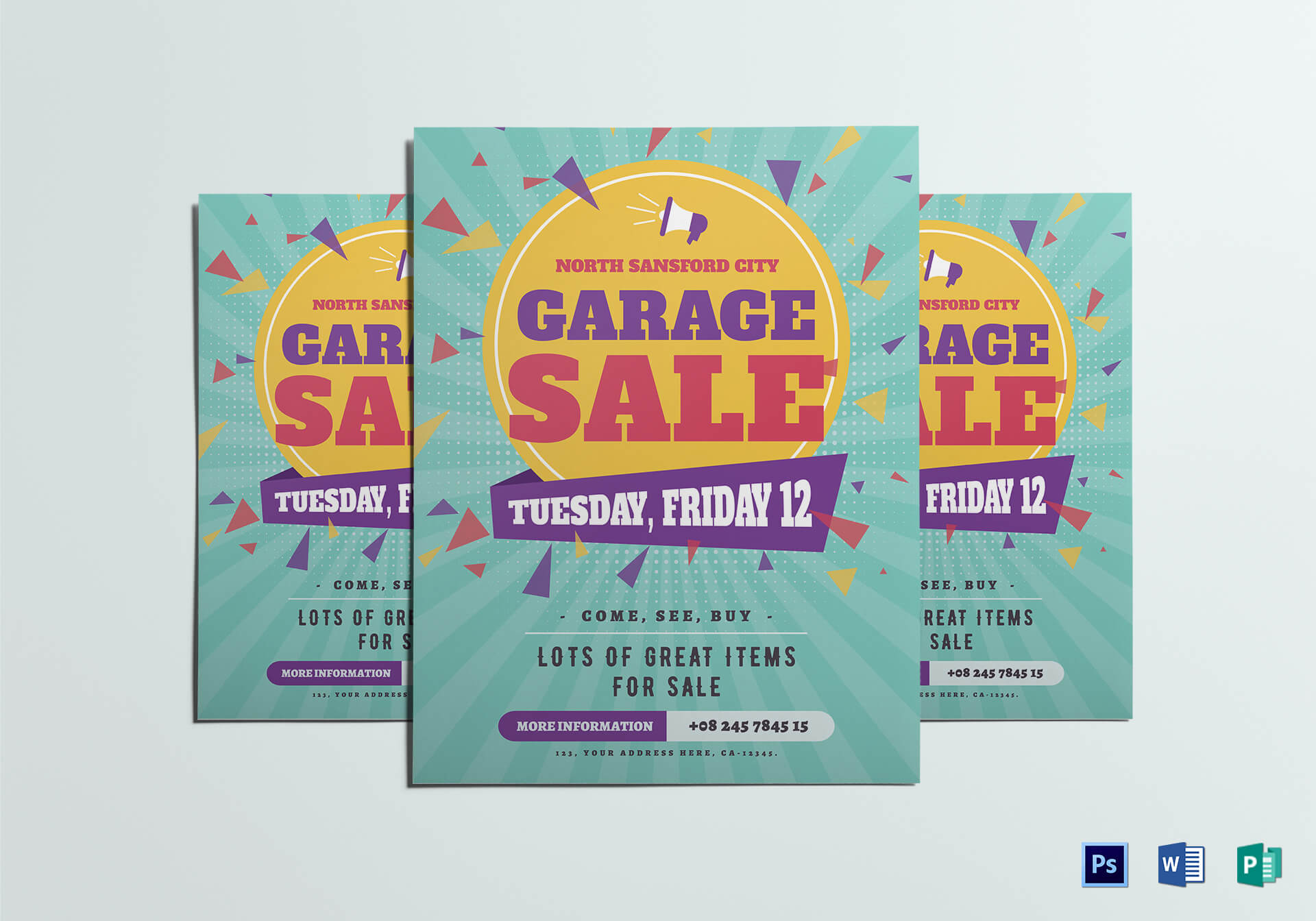 Large Garage Sale Flyer Template Pertaining To Yard Sale Flyer Template Word