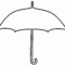 Large Umbrella Template | Umbrella Outline (Black And White pertaining to Blank Umbrella Template