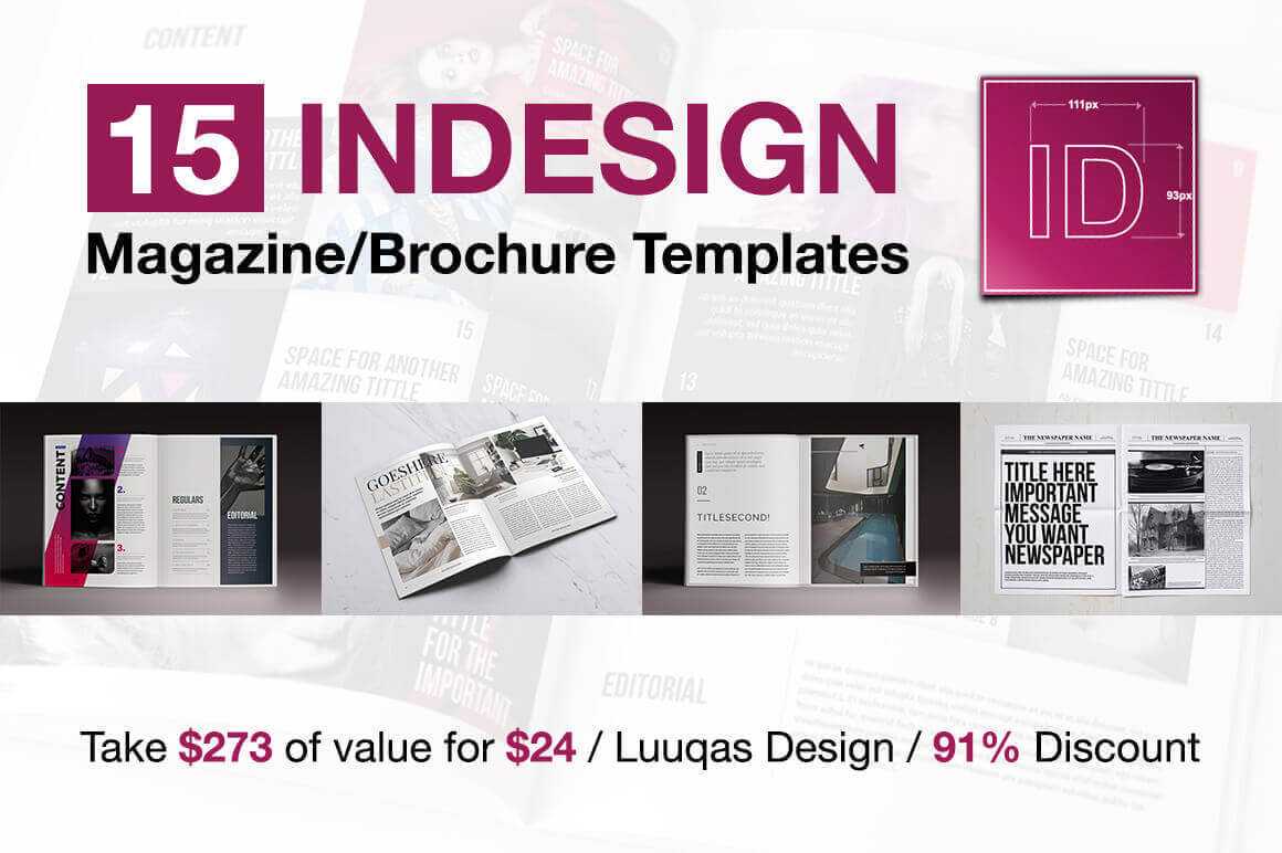 Last Chance: 15 Indesign Magazine & Brochure Templates Inside Fancy Brochure Templates