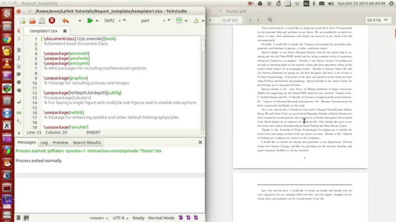 Latex Programming : 053 : Making Your Own Thesis/report Template Part 1 Of 4 For Latex Template For Report