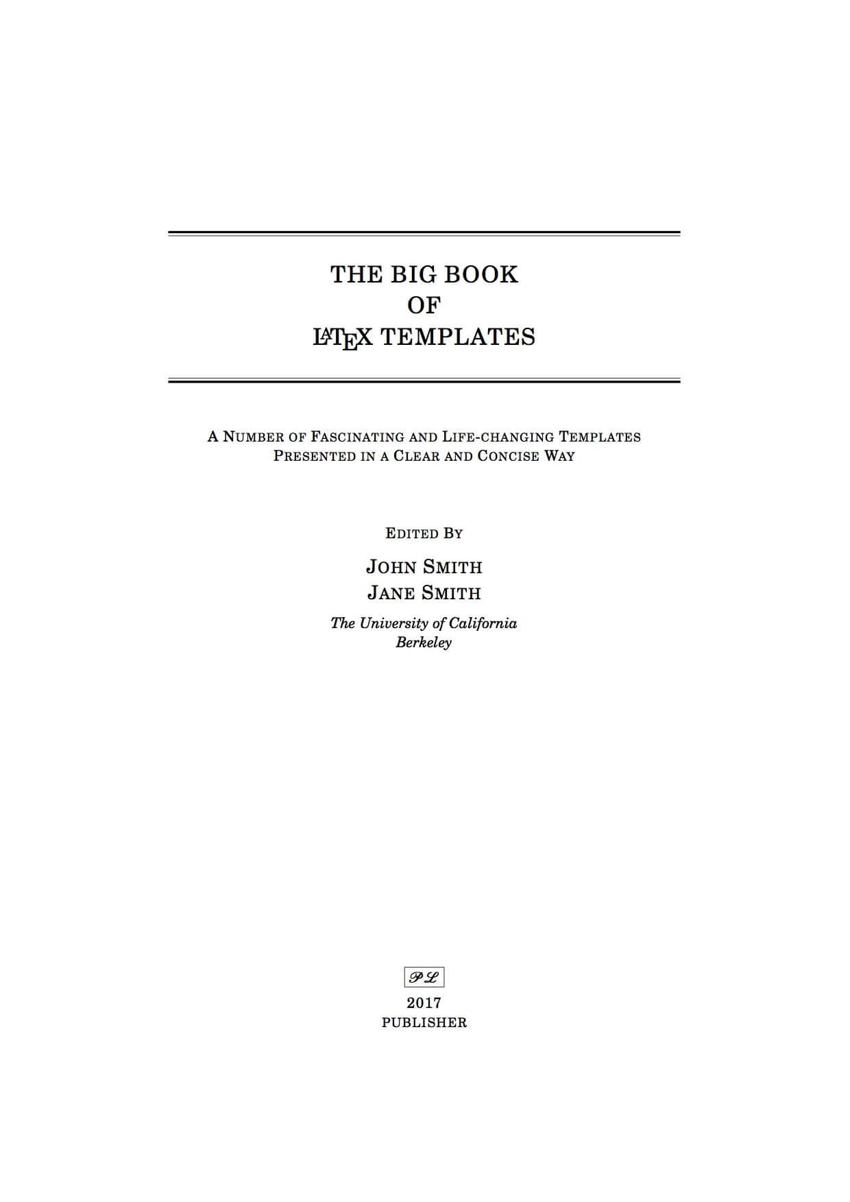 Latex Templates » Title Pages For Cover Page For Report Template