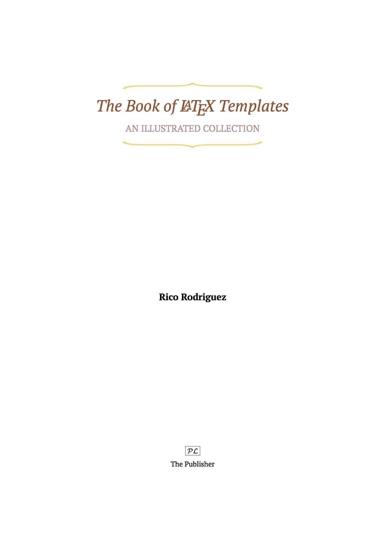 Latex Templates » Title Pages For Latex Project Report Template