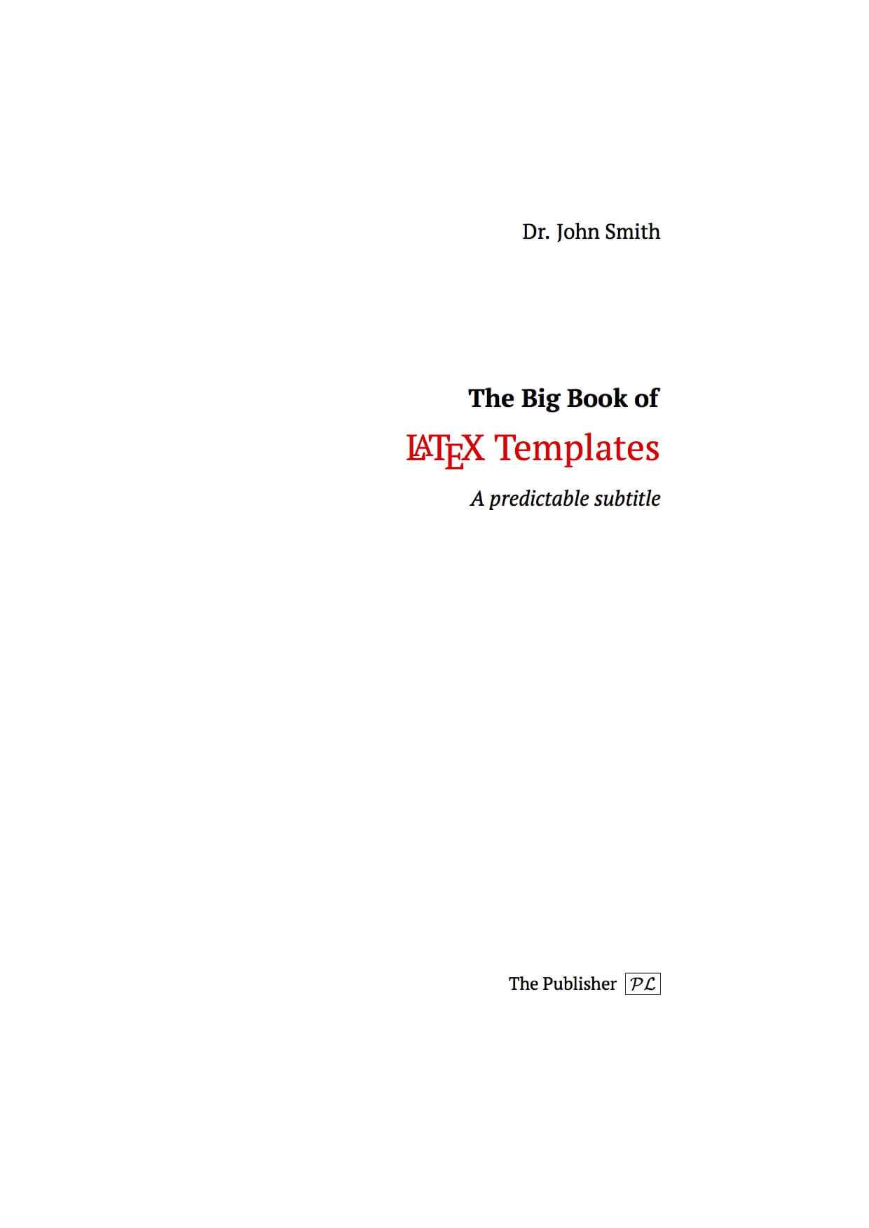 Latex Templates » Title Pages With Regard To Report Front Page Template