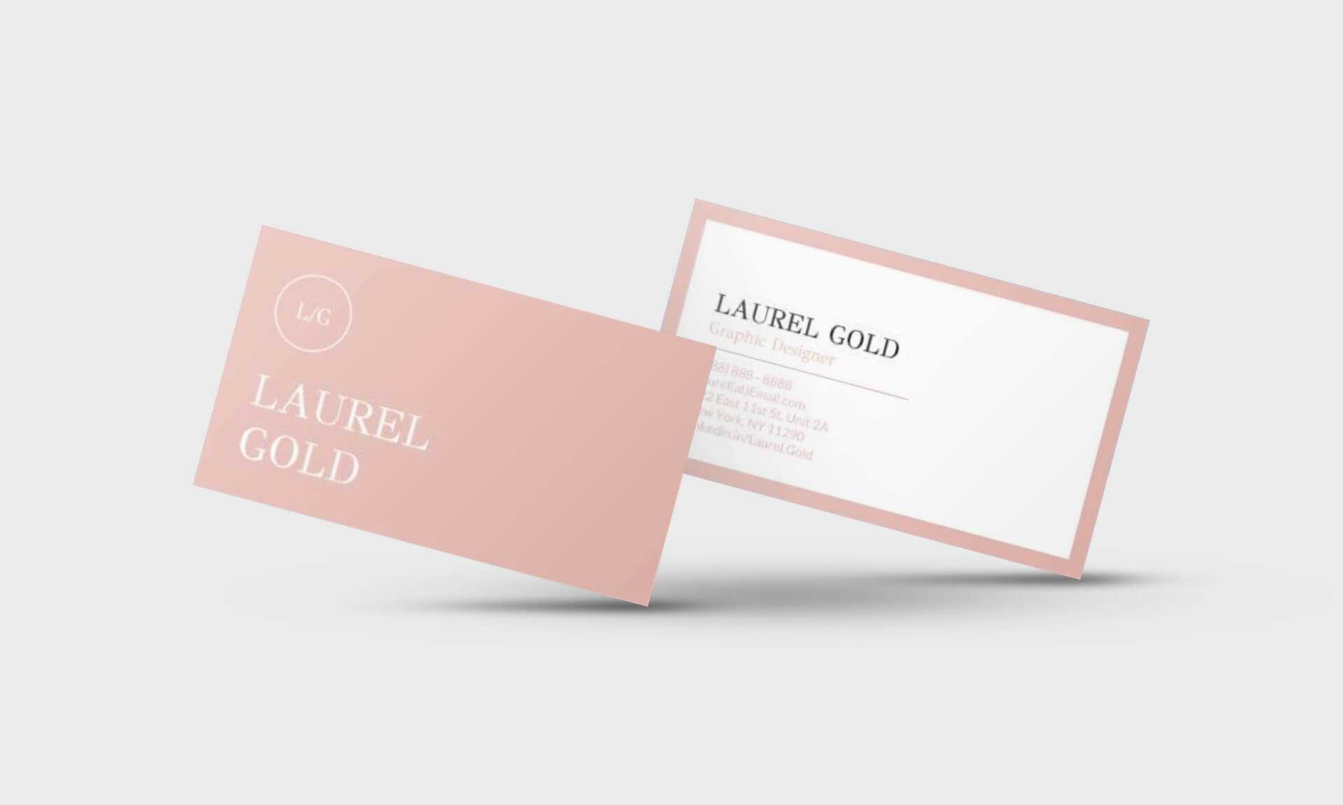 Laurel Gold Google Docs Business Card Template – Stand Out Shop With Business Card Template For Google Docs