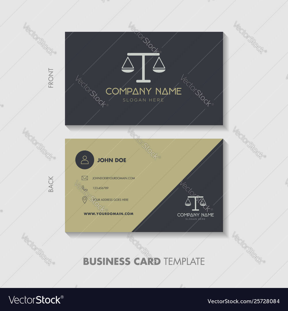 Lawyer Business Card Template Design Throughout Lawyer Business Cards Templates