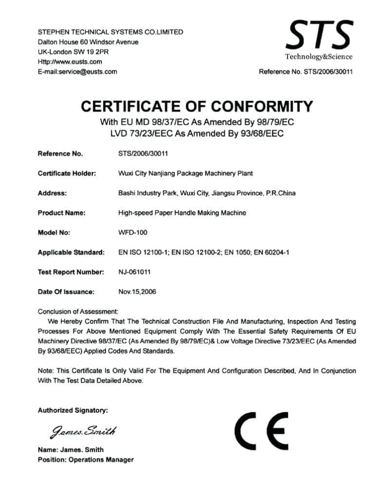 Letter Of Conformity Template For Certificate Of Conformance Template