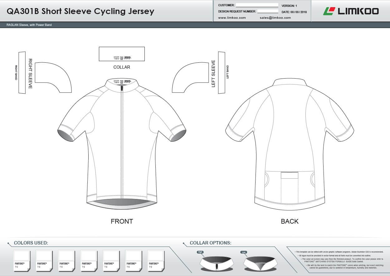 Limkoo Within Blank Cycling Jersey Template