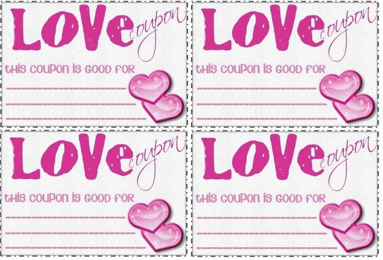 Love Coupon Template Microsoft Word | Examples And Forms With Love Coupon Template For Word