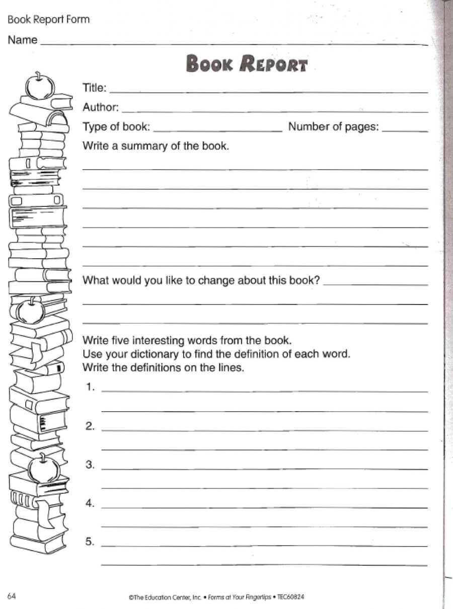 Love To Teach | Book Report Worksheet | Teacher, Student Within Book Report Template 5Th Grade