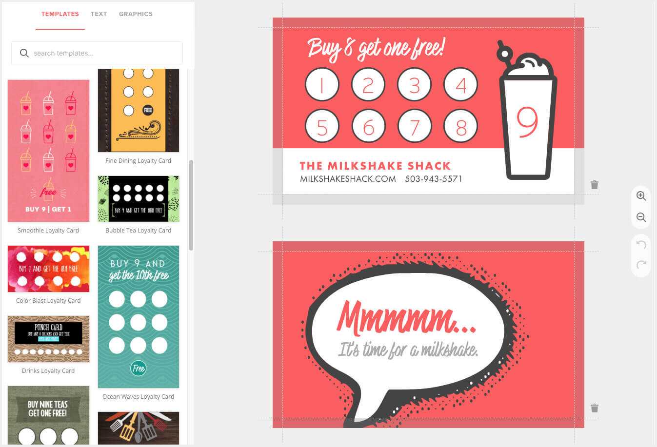 Loyalty Card Maker, Custom Punch Cards – Musthavemenus Intended For Reward Punch Card Template