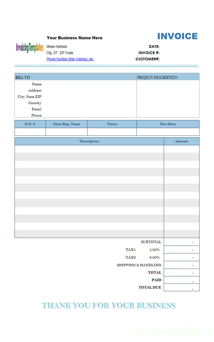 Mac Invoice Template For Free Invoice Template Word Mac