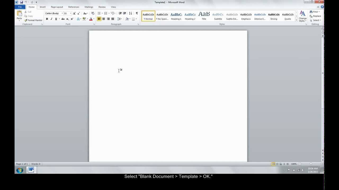 Make A Custom Template In Word In How To Insert Template In Word