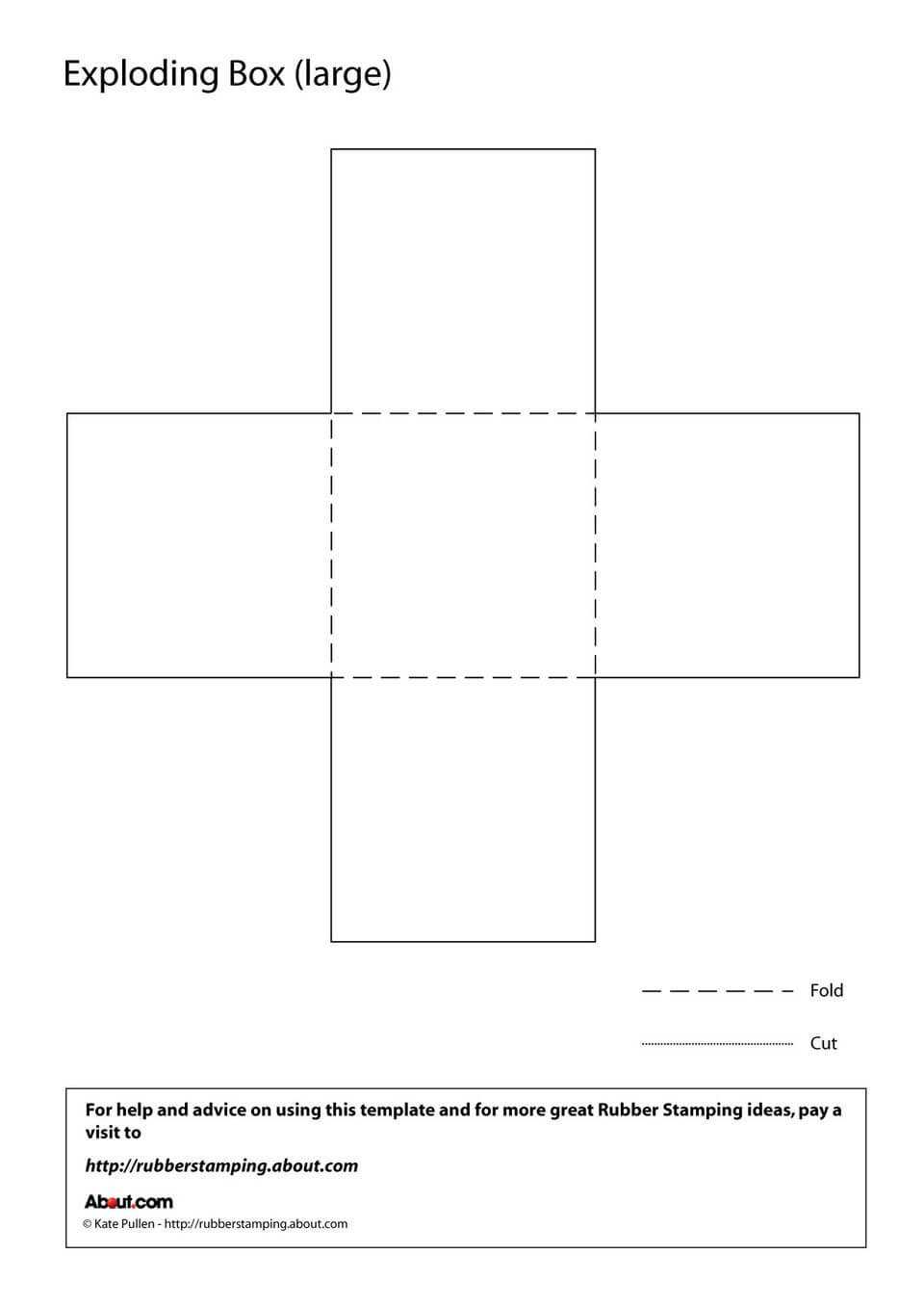 Make An Exploding Box With This Free Printable Template With Regard To Card Box Template Generator