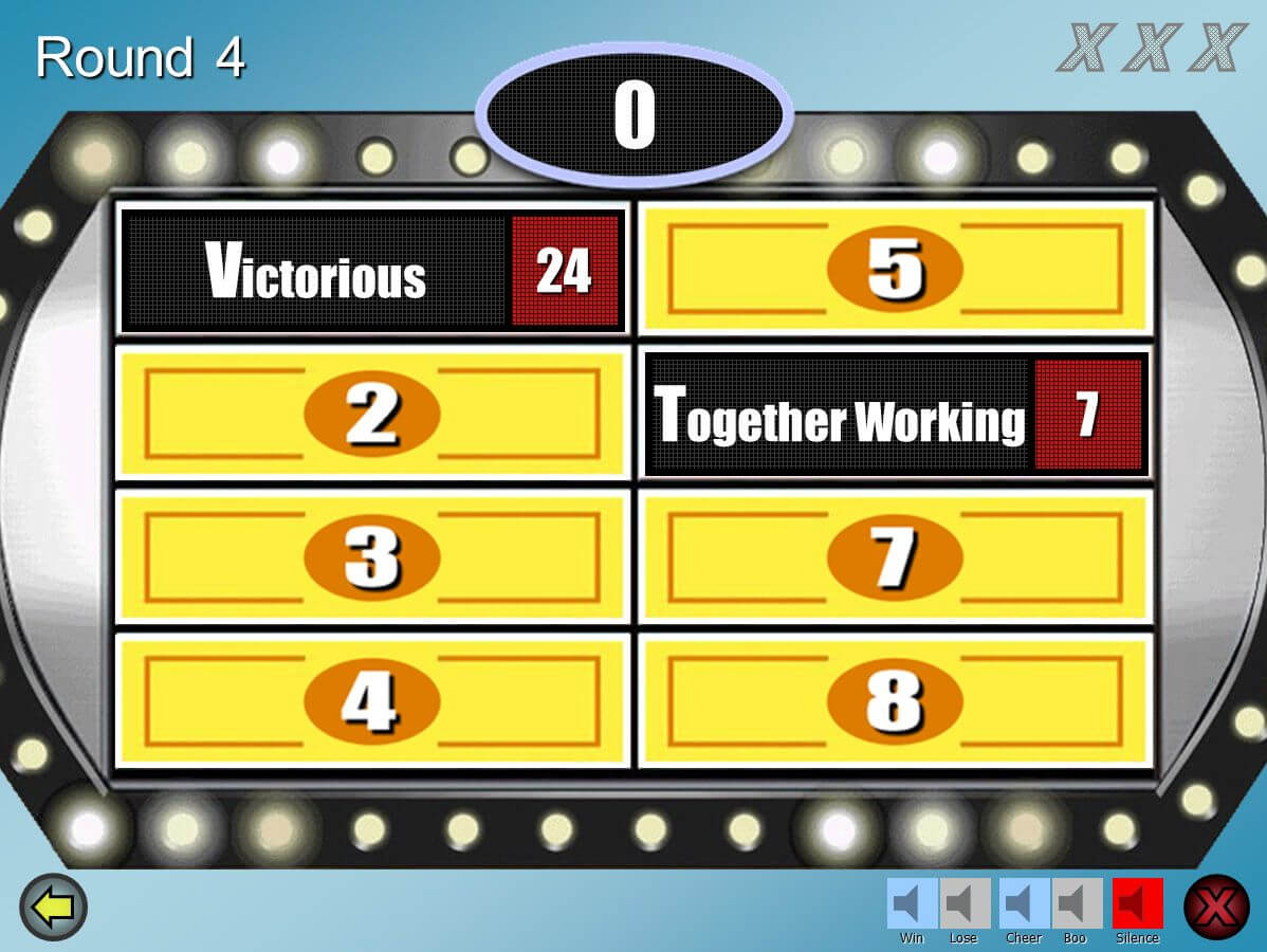 Make Your Own Family Feud Game With These Free Templates Intended For Family Feud Game Template Powerpoint Free