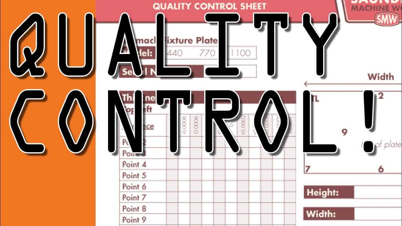 Making A Quality Control Sheet! Cb54 Intended For Machine Shop Inspection Report Template