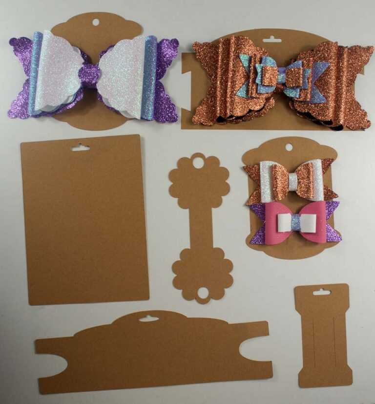Making Bow And Headband Display Cards On The Cricut Svg Inside