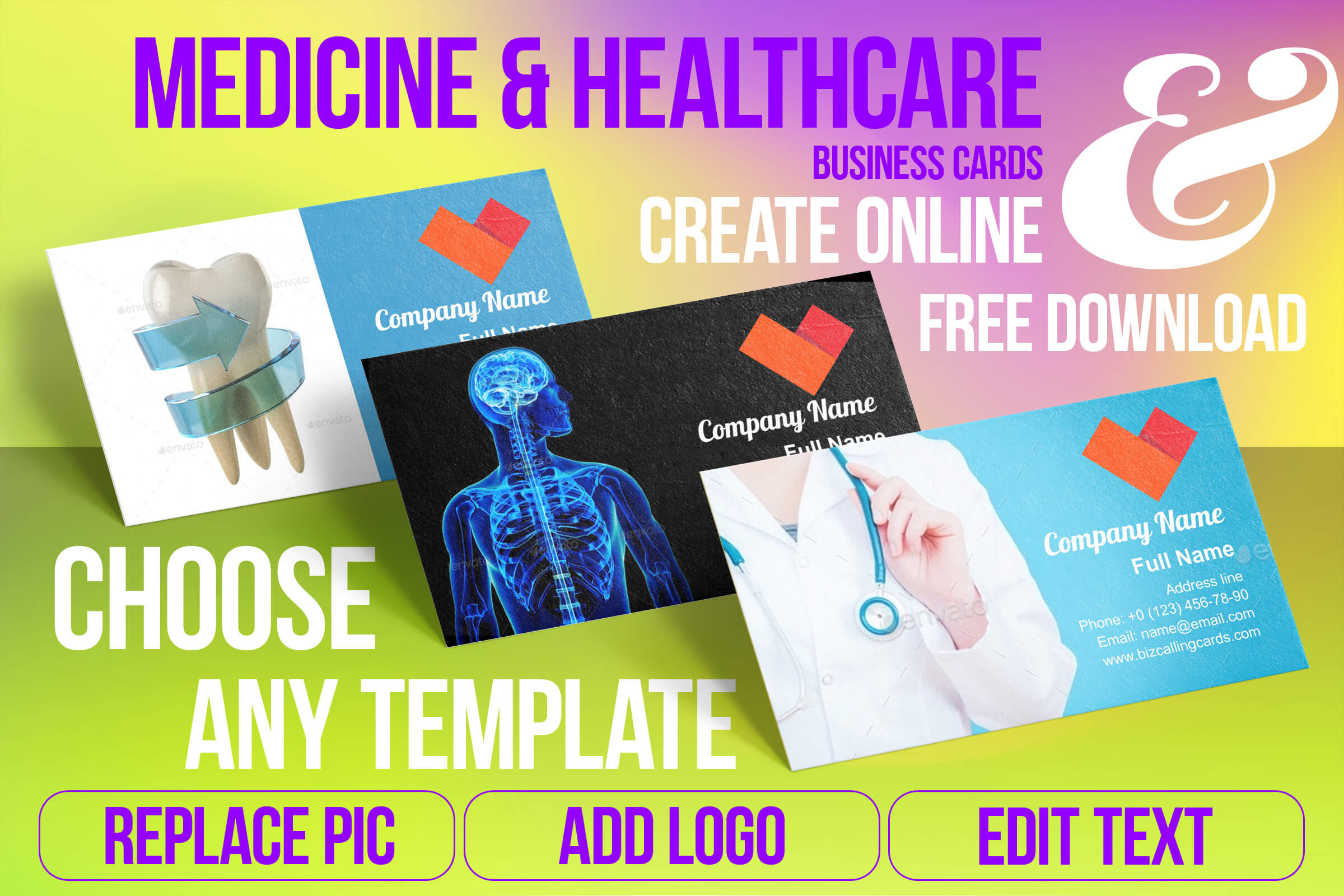 Medical Business Cards Templates Free Download Medicine In Medical Business Cards Templates Free
