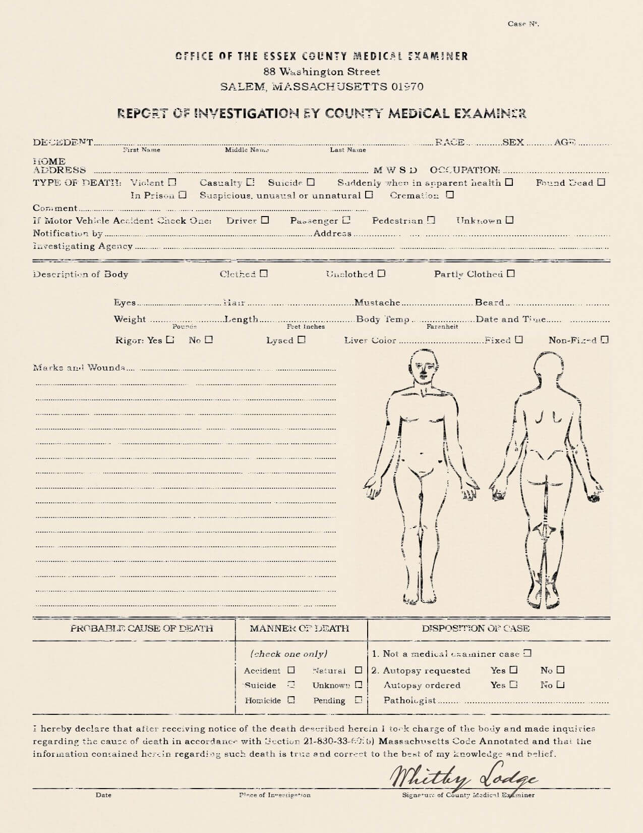 Medical Documents 1920S – Google Search | Cthulhu, Whispers For Blank Autopsy Report Template