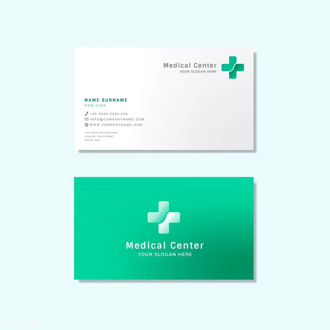 Medical Professional Business Card Design Mockup | Free Throughout Medical Business Cards Templates Free