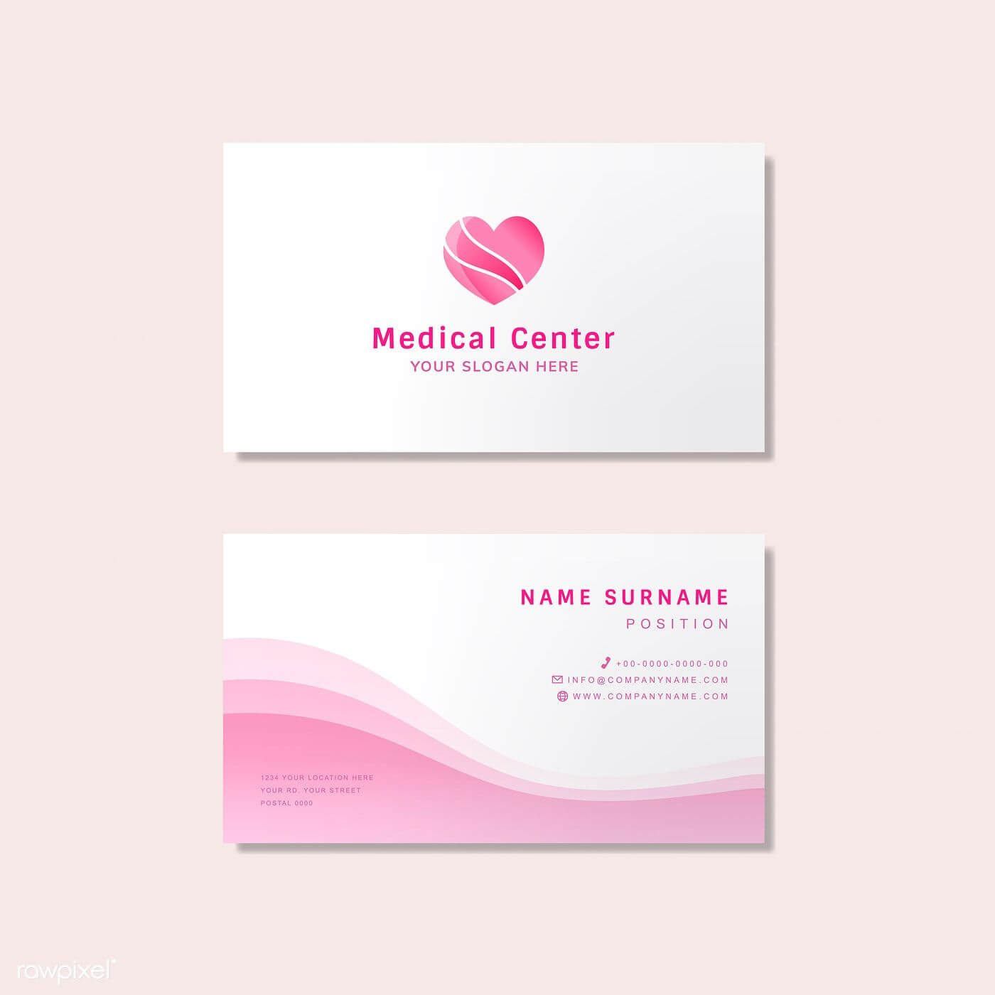 Medical Professional Business Card Design Mockup | Free Within Medical Business Cards Templates Free