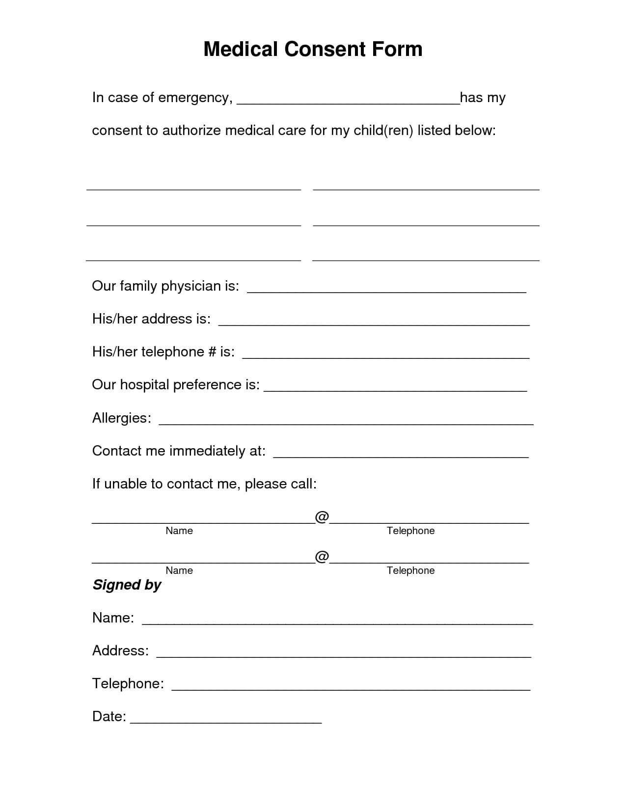 Medical Release Form Template – 30+ Medical Release Form With Regard To Fit To Fly Certificate Template