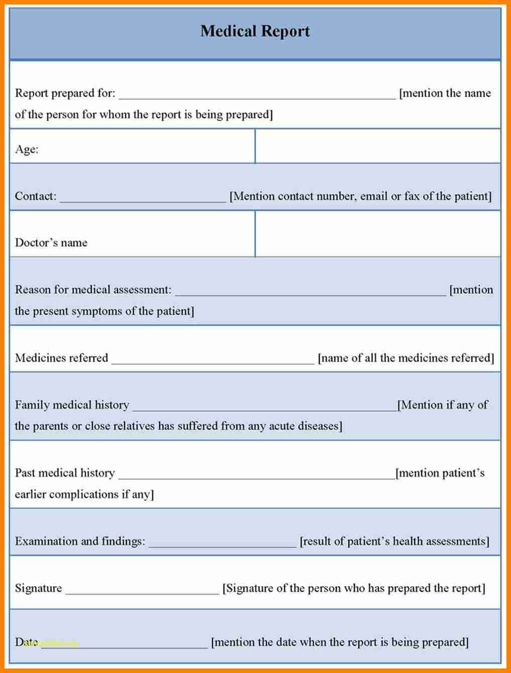 Medical Report Template Free Downloads – Yupar.magdalene With Regard To Site Visit Report Template Free Download