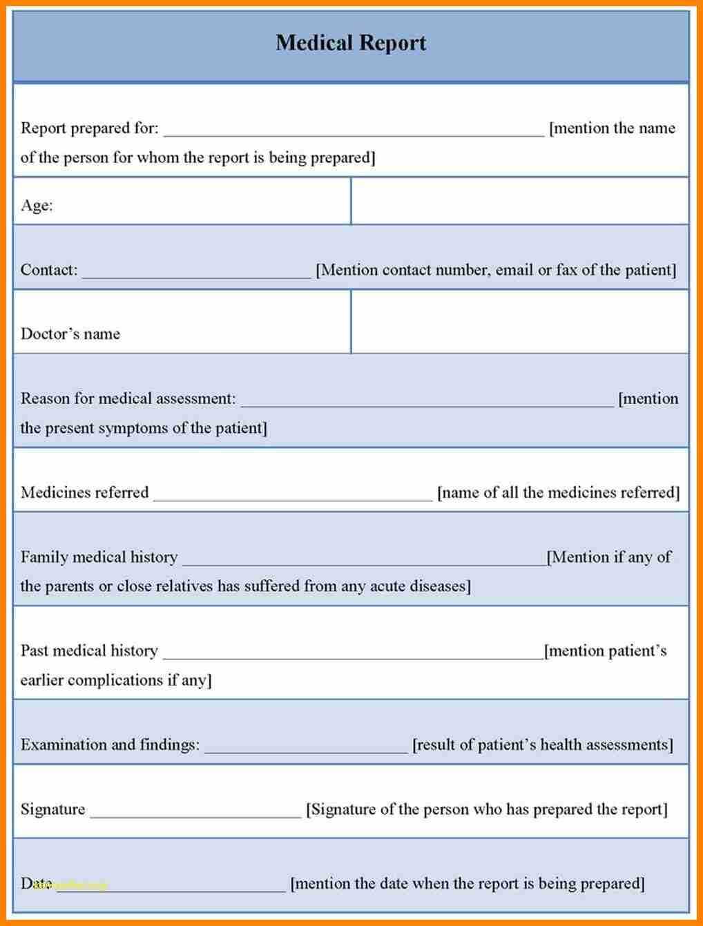 Medical Report Template Free Downloads – Yupar.magdalene With Regard To Site Visit Report Template Free Download