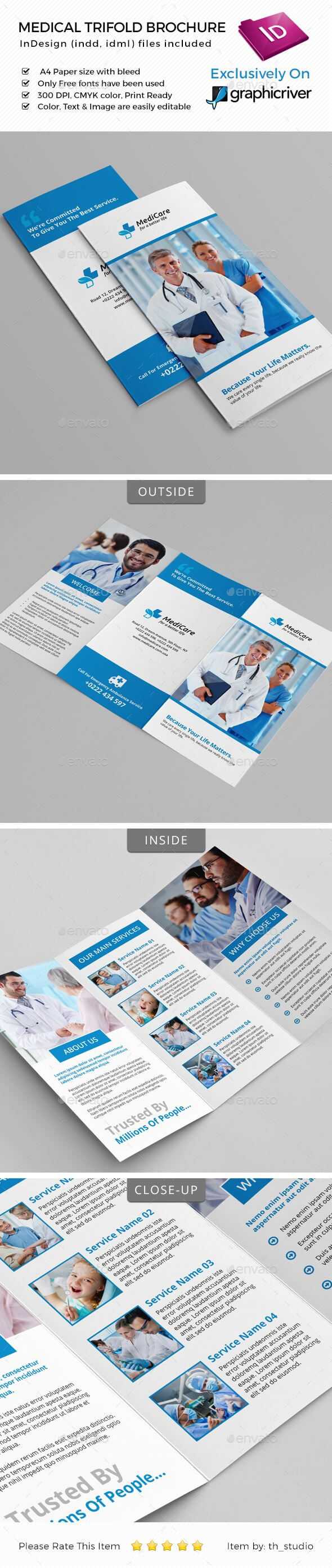 Medical Trifold Brochure | Brochure Templates | Travel Within Medical Office Brochure Templates