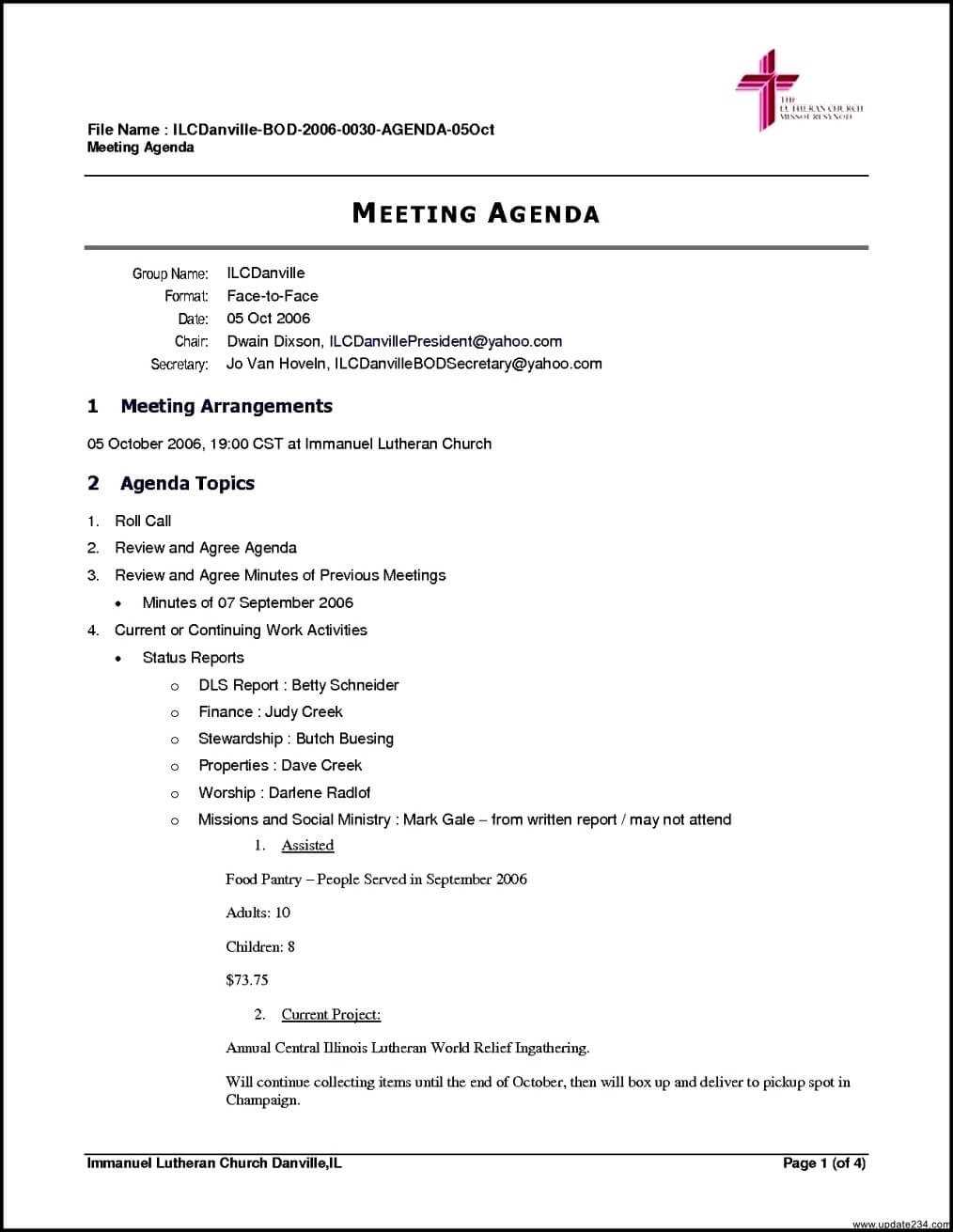 Meeting Agenda Template Free Brochure Templates Blank With Regard To Agenda Template Word 2010