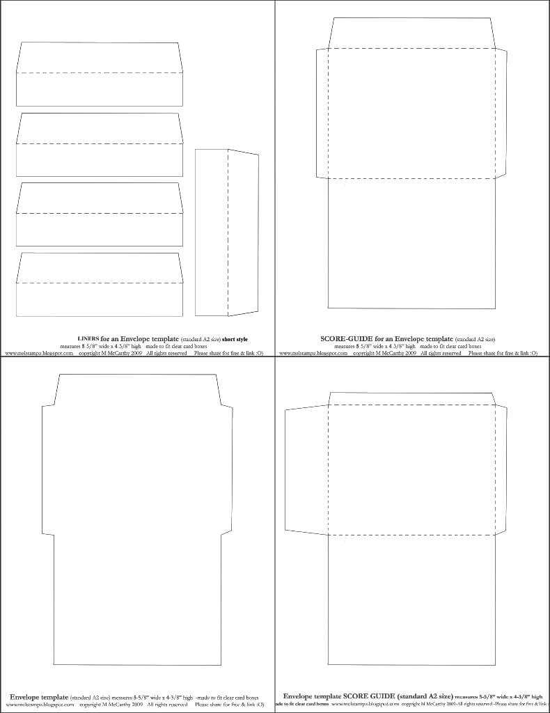 Mel Stampz: New Envelope Templates (Standard A2 Size) Two For A2 Card Template