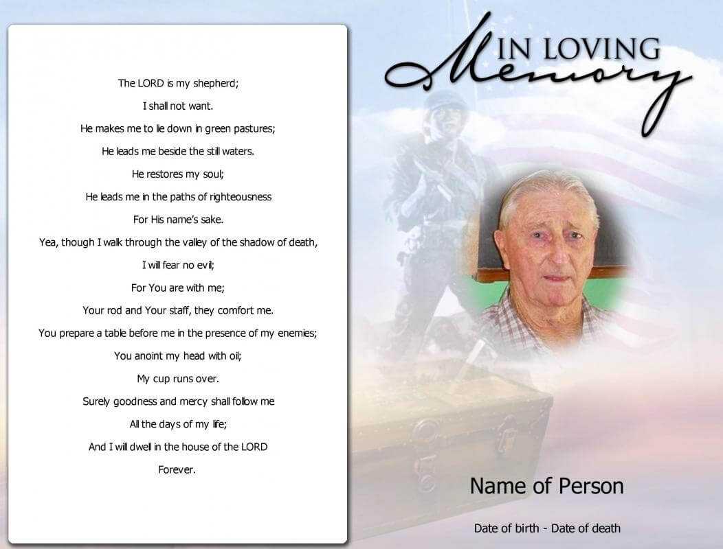 Memorial Card Template | Template Business Inside Memorial Card Template Word