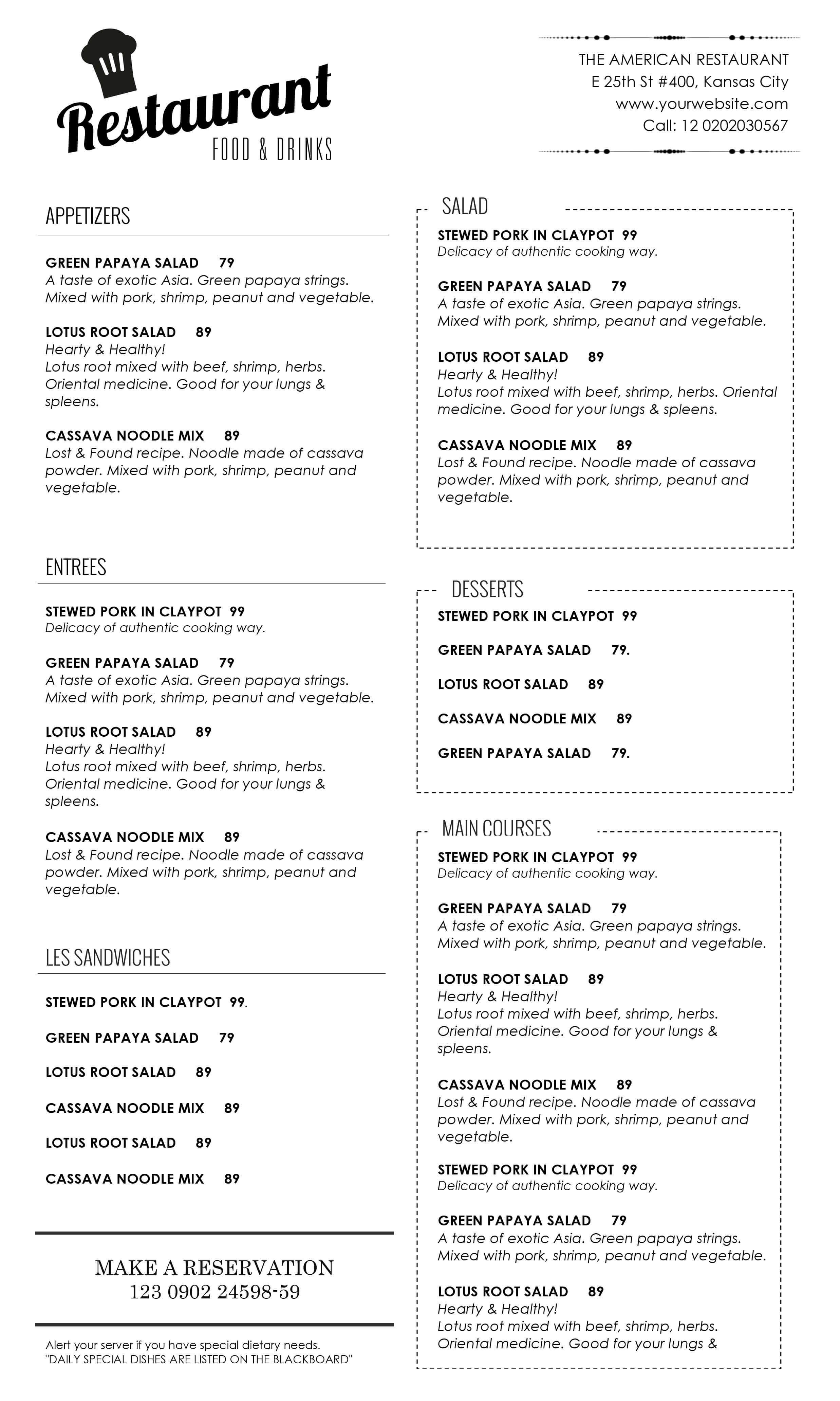 Menu – Id09 In Free Cafe Menu Templates For Word