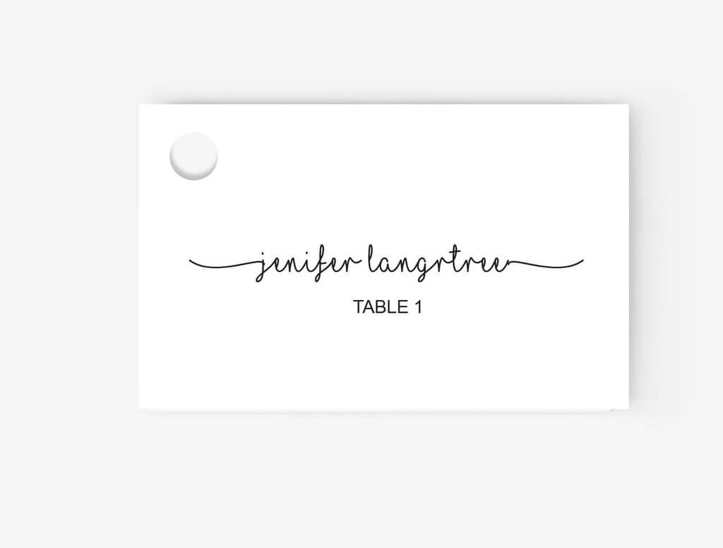 Amscan Templates Place Cards