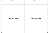 Microsoft Word Place Card Template - Atlantaauctionco in Ms Word Place Card Template
