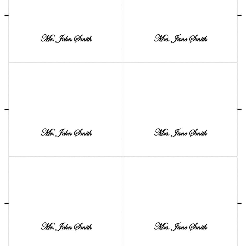 Microsoft Word Place Card Template – Atlantaauctionco In Ms Word Place Card Template