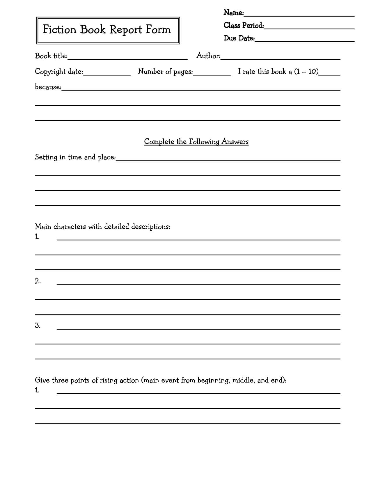 Middle School Book Report Brochure. 6Th Grade | 7Th Grade Inside 6Th Grade Book Report Template