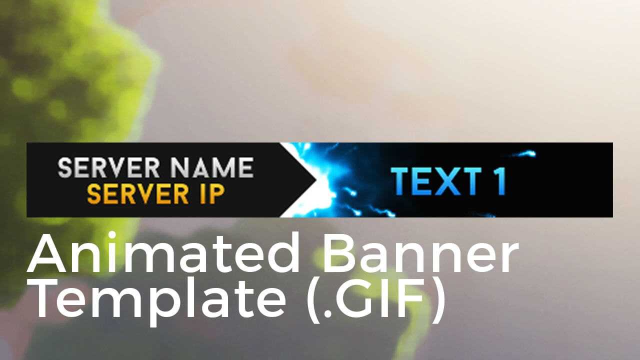 Minecraft Animated Server Banner Template "super Dazzle" Inside Animated Banner Template