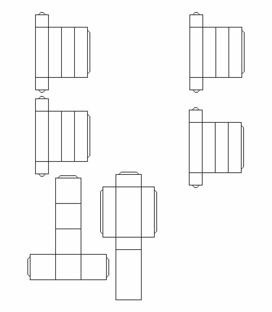 Minecraft Blank Paper Craft Template – Diagram, Transparent For Minecraft Blank Skin Template