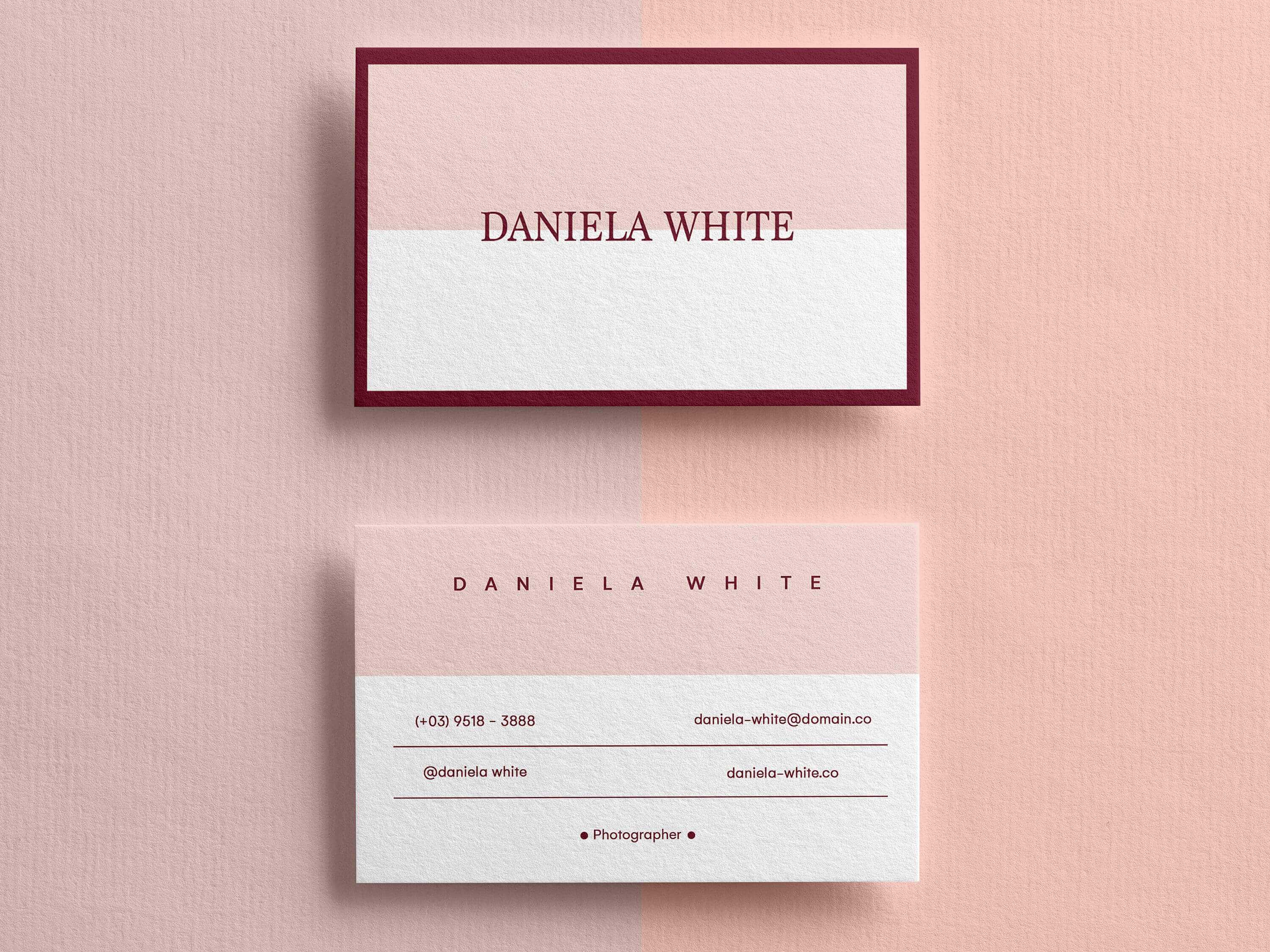 Minimalist Business Card, Modern Business Cards, Business In Template For Calling Card