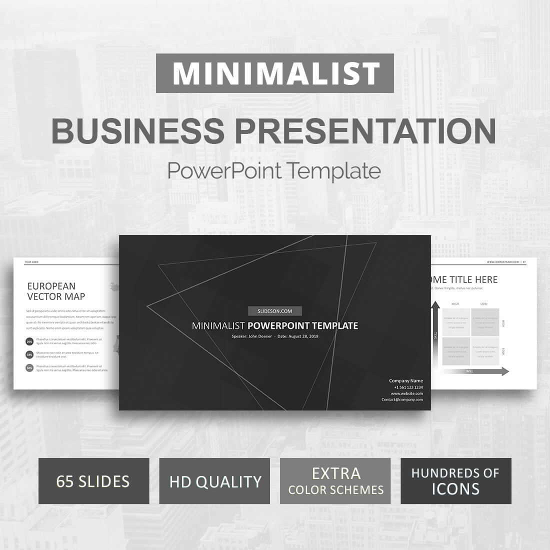 Minimalist Powerpoint Template Intended For Save The Date Powerpoint Template