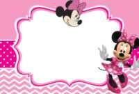 Minnie Mouse Invitation Card Design In 2019 | Minnie Mouse for Minnie Mouse Card Templates