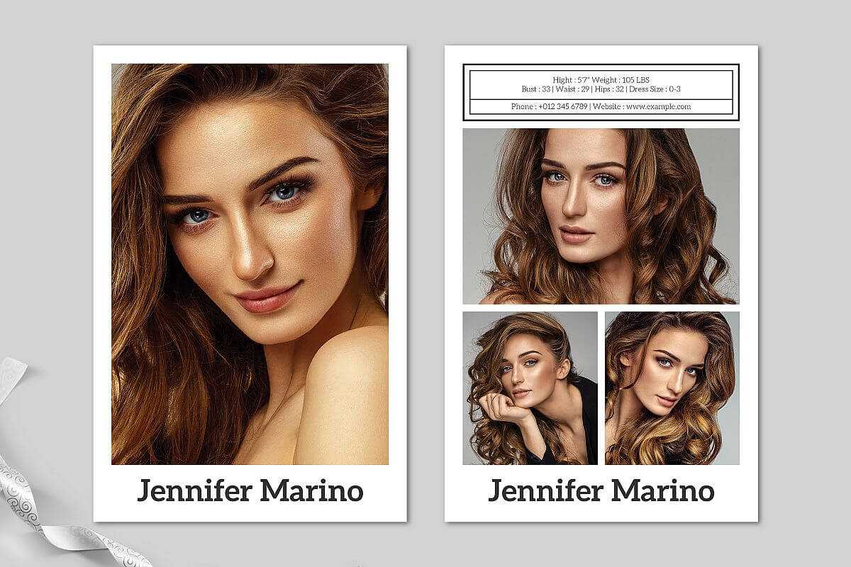 Model Comp Card Template With Zed Card Template