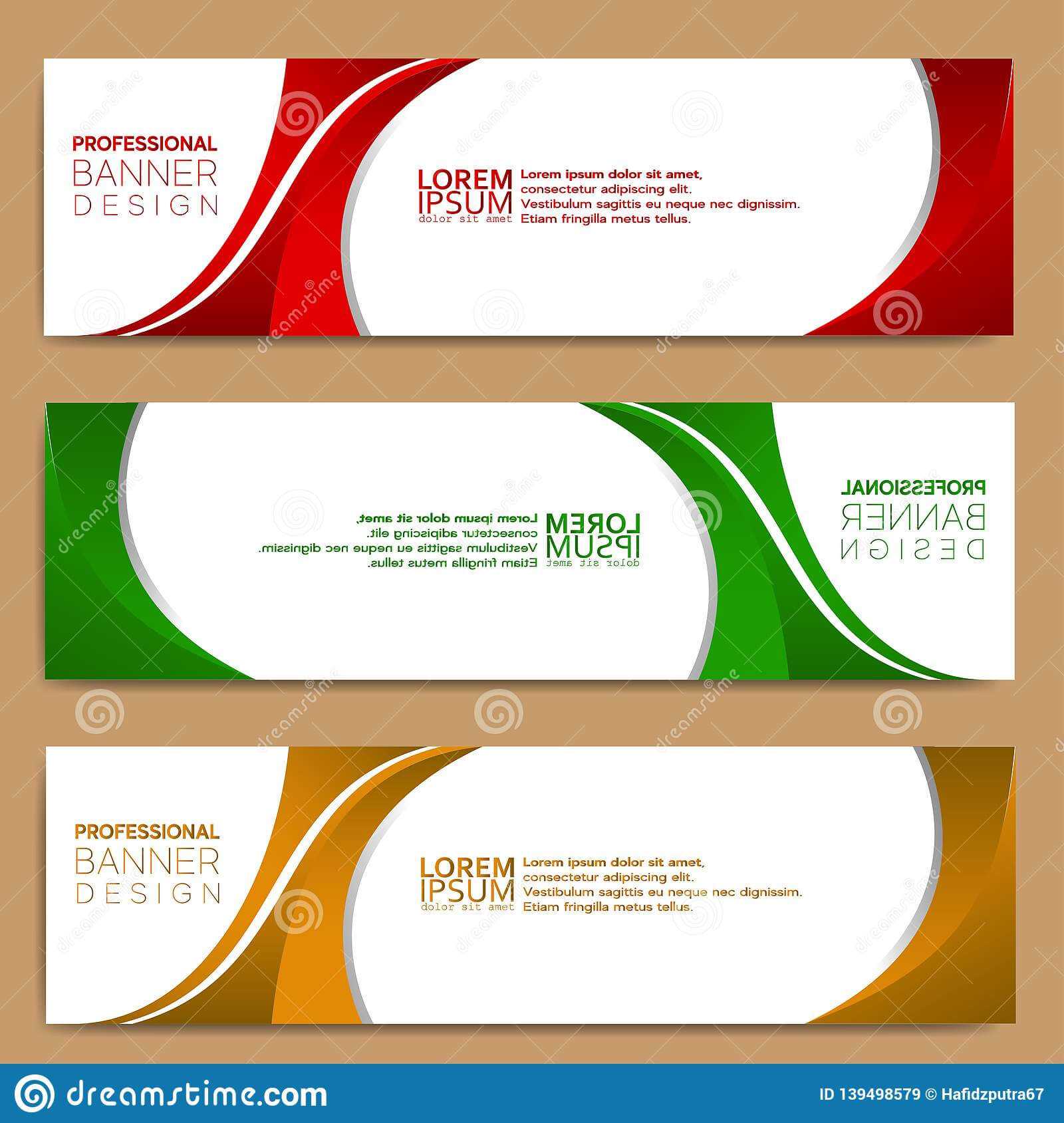 Modern Banner Template, Minimalist Banner Web Template With Tie Banner Template