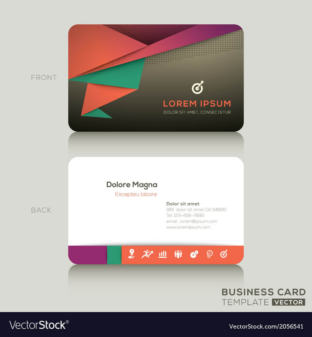 Modern Business Cards Design Template Intended For Designer Visiting Cards Templates