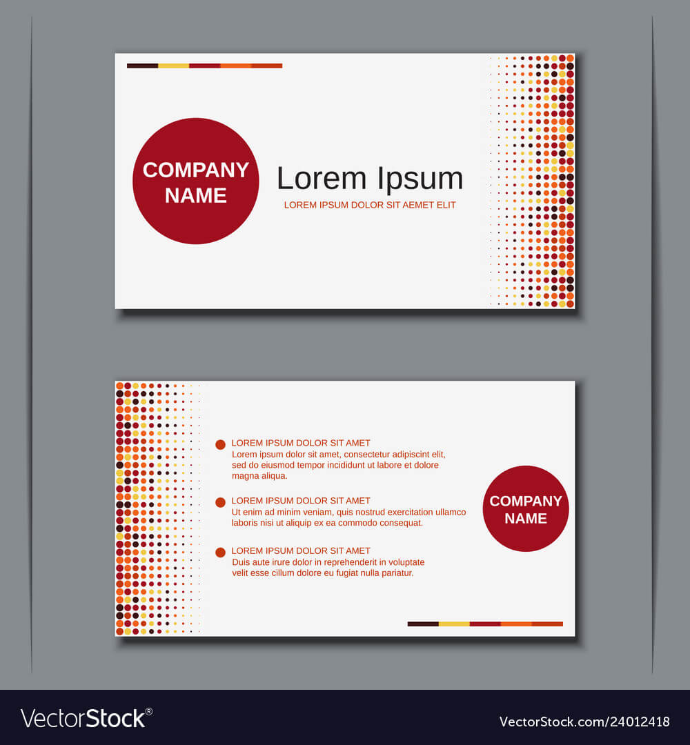 Modern Business Visiting Card Template Intended For Template For Calling Card